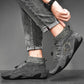Groovywish Plush Ankle Boots For Men Woolen Collar Orthopedic Shoes