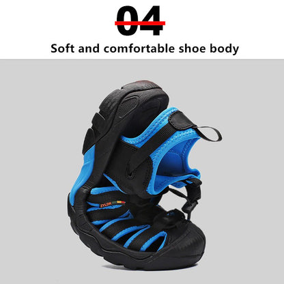 Groovywish Men Sturdy Orthopedic Sandals Round Toe Summer Fotwear