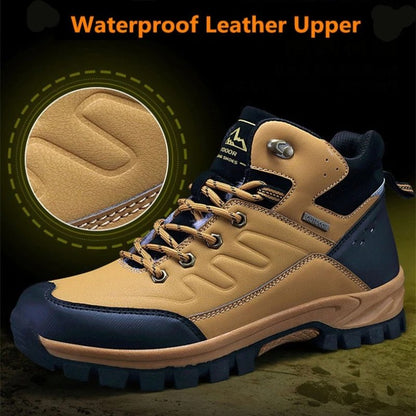 Groovywish Men Waterproof Orthopedic Shoes Anti-shock Winter Boots