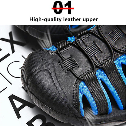 Groovywish Men Sturdy Orthopedic Sandals Round Toe Summer Fotwear