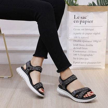 GroovyWish Trendy Sports Sandals Women Open Toe Hook&loop Orthopedic Sandals