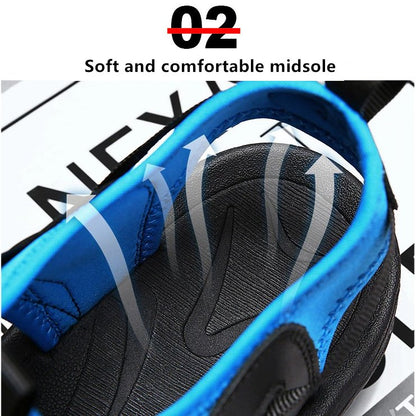 Groovywish Men Sturdy Orthopedic Sandals Round Toe Summer Fotwear