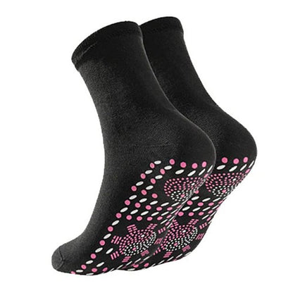 Groovywish Unisex Heated Socks Anti-slip Warm Massaging Stockings