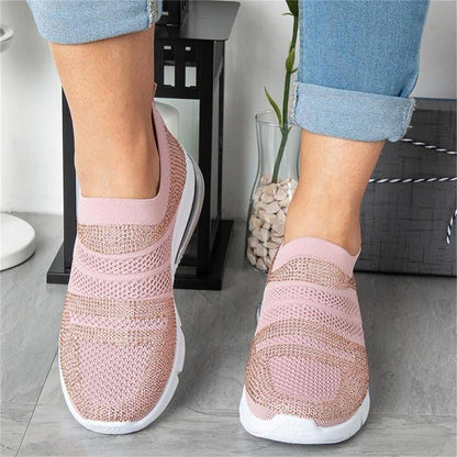 Groovywish Casual Orthopedic Shoes Sneakers Cushion Mesh Slip-on Sneakers