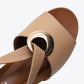 GRW Casual Walking Sandals Women Back Strap Comfy Toe Wedge Sandals Trendy Beach Fashion