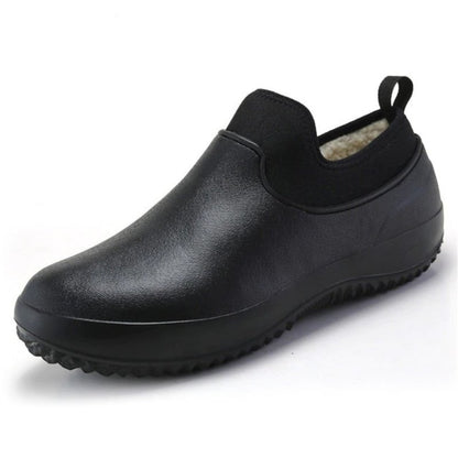 Groovywish Slip-on Waterproof Orthopedic Shoes Rubber Winter Boots For Men