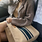 GroovyWish Tote Bag Women Striped Vintage Large Size Designer Canvas Tote Bags