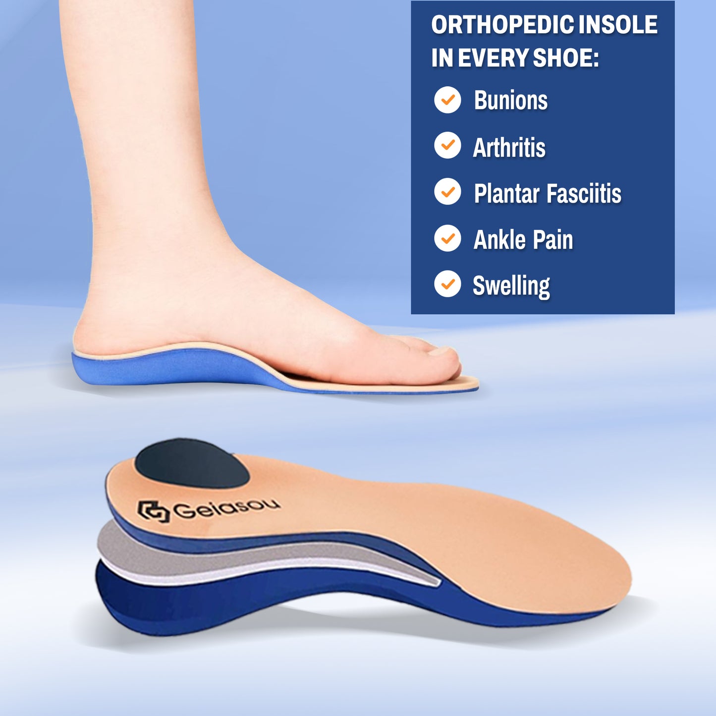 Groovywish Women Breathable Mesh Orthopedic Walking Shoes