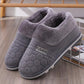 Groovywish Back Wrap Men Warm Slippers Thick Fur Comfy Indoor Shoes