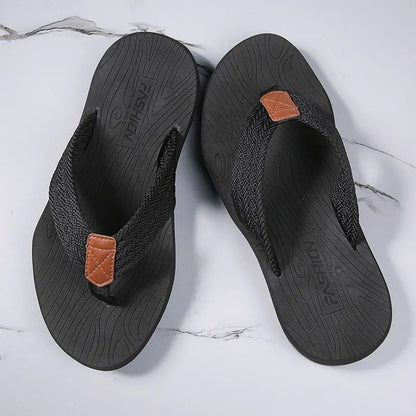 GRW Best Orthopedic Sandals For Men Nonslip Flip-flops Fabric Thongs Summer Beach