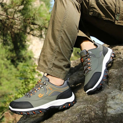 GroovyWish Men Orthopedic Shoes Anti-collision Anti-slip Rubber Hiking Sneakers