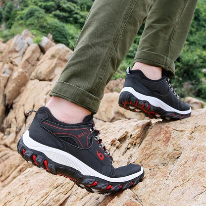 GroovyWish Men Orthopedic Shoes Anti-collision Anti-slip Rubber Hiking Sneakers