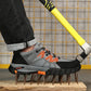 GroovyWish Orthopedic Shoes Men Steel Toe Lace Puncture-Proof Work
