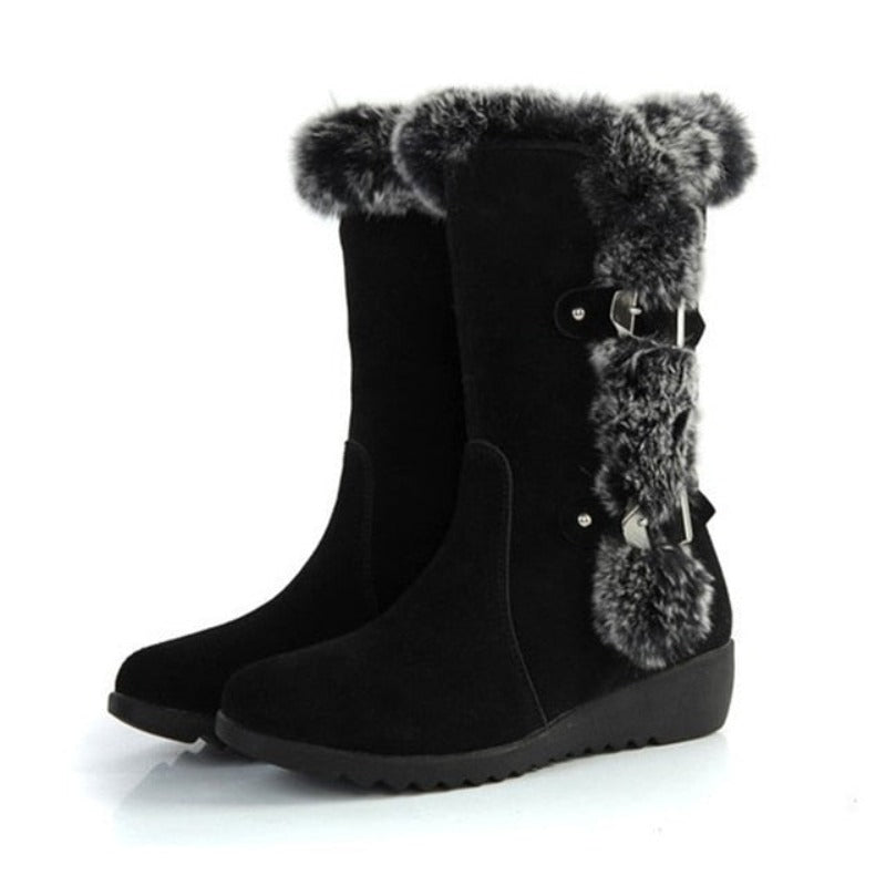 Groovywish Mid-Calf Orthopedic Boots Fur New Trend 2023 Winter Shoes