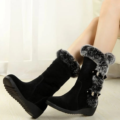 Groovywish Mid-Calf Orthopedic Boots Fur New Trend 2024 Winter Shoes