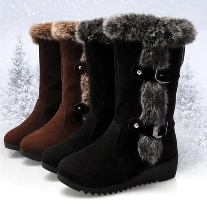 Groovywish Mid-Calf Orthopedic Boots Fur New Trend 2024 Winter Shoes