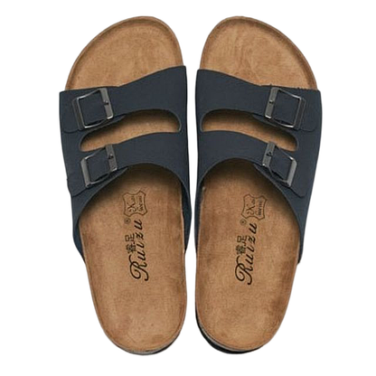 Groovywish Suede Orthopedic Sandals For Men Arch Support Slides