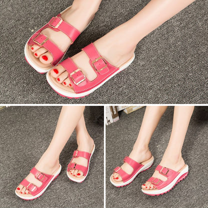 GroovyWish Platform Sandals Colorful Beach Waterproof Women Summer Slides