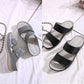 GRW Leisure Sandals Women Cushioned EVA Sole Breathable Vintage Slides Basic Summer