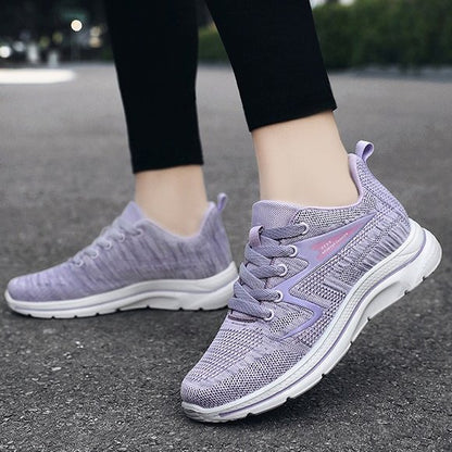 GroovyWish Orthopedic Shoes Women Premium Cotton Cushion Trendy Walking Sneakers