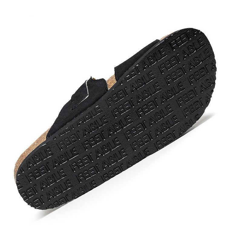 Groovywish Orthopedic Sandals For Men Premium Suede Leisure Summer Slides