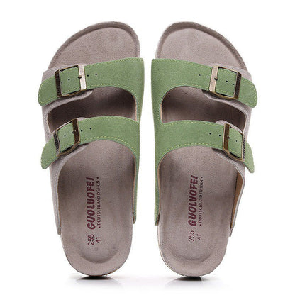 Groovywish Men Casual Orthopedic Sandals Colorful Retro Beash Slides