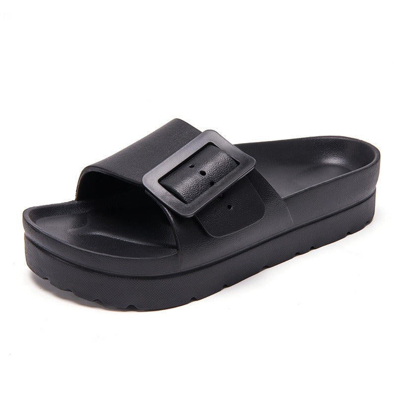 Groovywish Women Outdoor Orthopedic Sandals Memory Foam Platform Slides