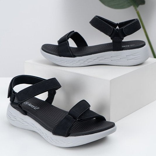 GroovyWish Velcro Buckle EVA Platform Orthopedic Sandals For Women Casual Summer 2023