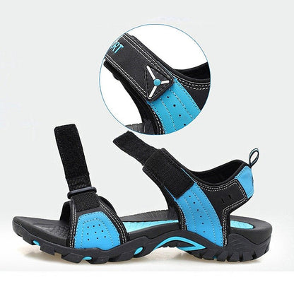 Groovywish Men Orthopedic Sandals Velcro Summer Footwear