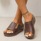 Groovywish Summer Sandals For Women Flexible Width Shock-resistant Modern Slides