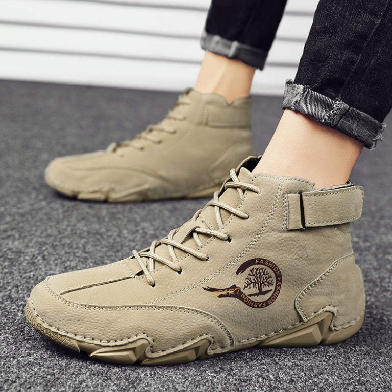 Groovywish Suede Winter Ankle Boots For Men Leisure Orthopedic Shoes