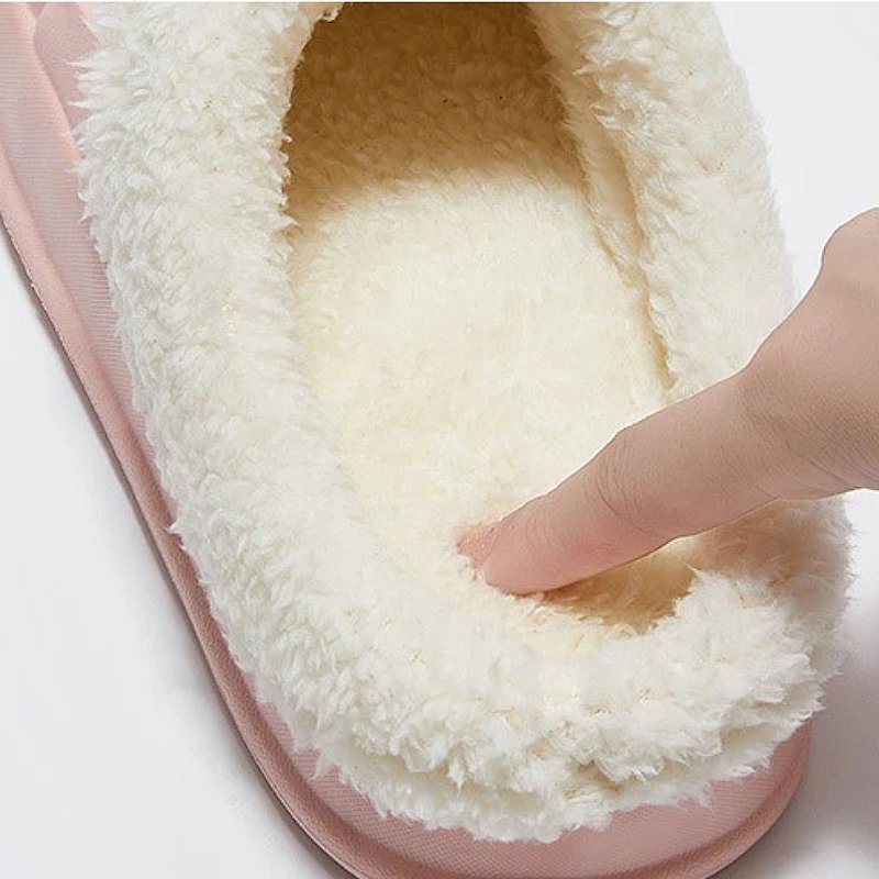 Groovywish Cozy Plush Slippers For Women Nonslip Indoor Slides