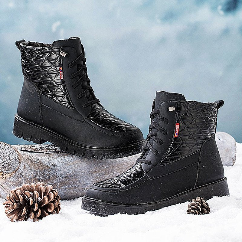 Groovywish Women Plush Snow Boots Anti-slip Winter Orthopedic Shoes