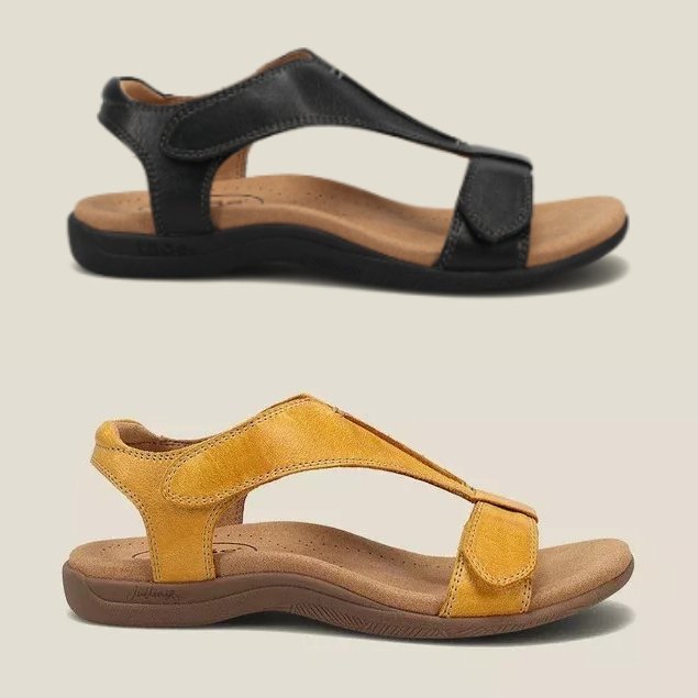 GroovyWish Retro Arch Support Flip-flops T-strap Women Flat Orthopedic Sandals