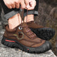 Groovywish Hiking Orthopedic Shoes Leather Sturdy Winter Boots