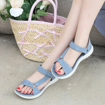 GroovyWish Orthopedic Sandals For Women EVA Foldable Sole Velcro Arch Support Summer Fashion