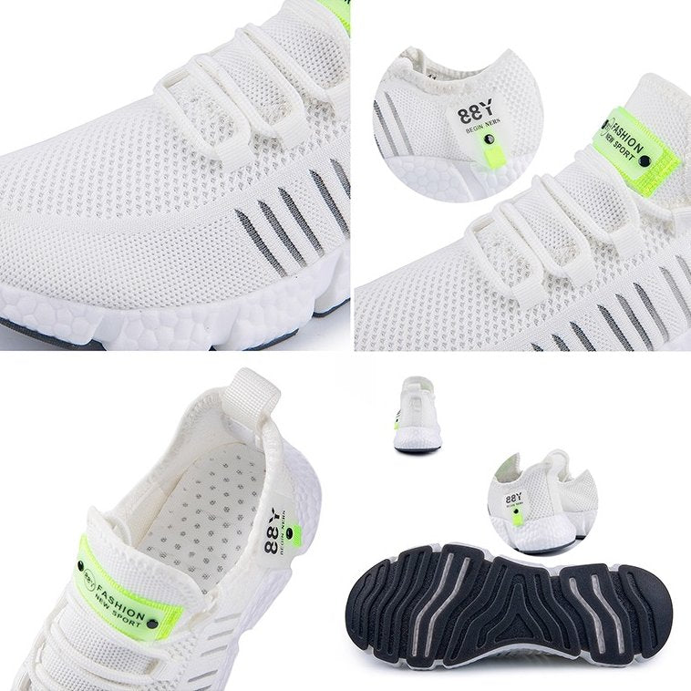 GroovyWish Men Tennis Orthopedic Shoes Mesh Memory Cushion Sporty Walking Sneakers