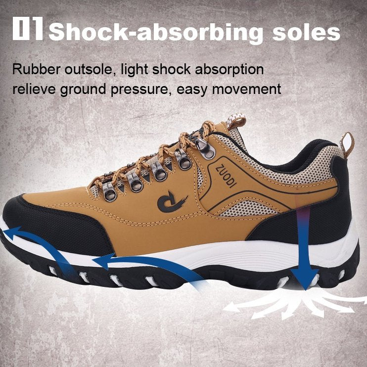 GroovyWish Men Orthopedic Shoes Anti-collision Anti-slip Rubber Hiking Sneakers