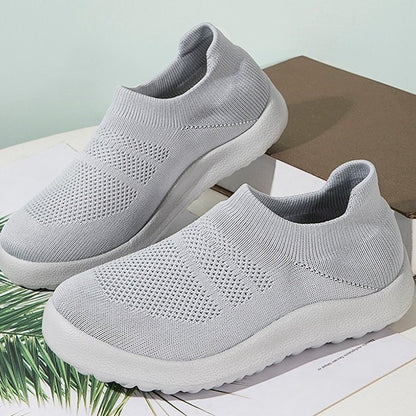 GRW Orthopedic Shoes Women Breathable Wear-resistant Slip-ons Wowen Mesh Elegant Summer