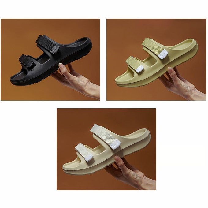 Groovywish Men Waterproof EVA Sandals Memory Foam Slippers