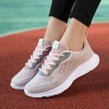 GroovyWish Women Athletic Orthopedic Shoes Anti-collision Mesh Round Toe Stylish Sneakers