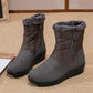 Groovywish Women Waterproof Fur Boots Zipper Thick Sole Orthopedic Shoes
