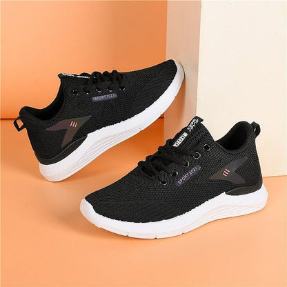 GroovyWish Women Platform Orthopedic Shoes Deodorization Mesh Lace-up Walking Sneakers