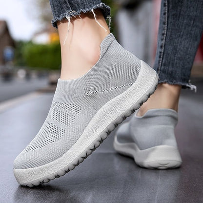 GRW Orthopedic Shoes Women Breathable Wear-resistant Slip-ons Wowen Mesh Elegant Summer