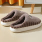 Groovywish Men Soft Plush Slippers Heel Protection Indoor Shoes