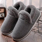 Groovywish Men Fur Slippers Cute Heel Wrap Winter Home Shoes