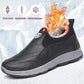 Groovywish Orthopedic Snow Boots For Men Plush Slip-on Winter Shoes