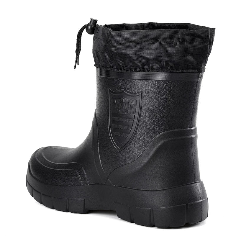 Groovywish Men Snow Boots Waterproof Warm Orthopedic Shoes