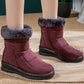 Groovywish Women Casual Fur Snow Boots Nonslip Zipper Orthopedic Shoes