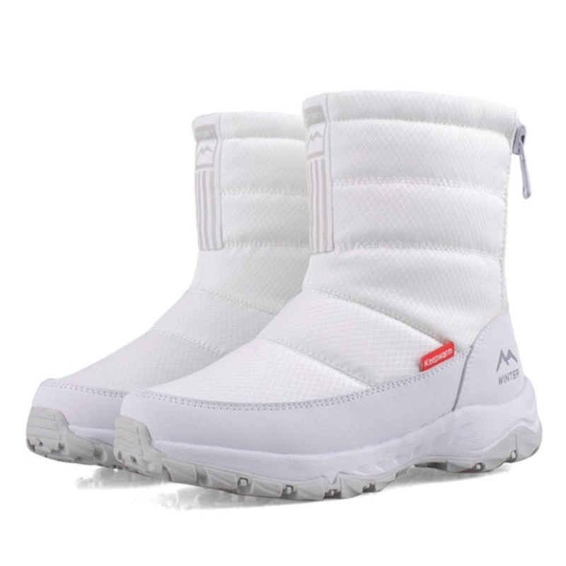 Groovywish Waterproof Women Snow Boots Nonslip Plush Orthopedic Shoes